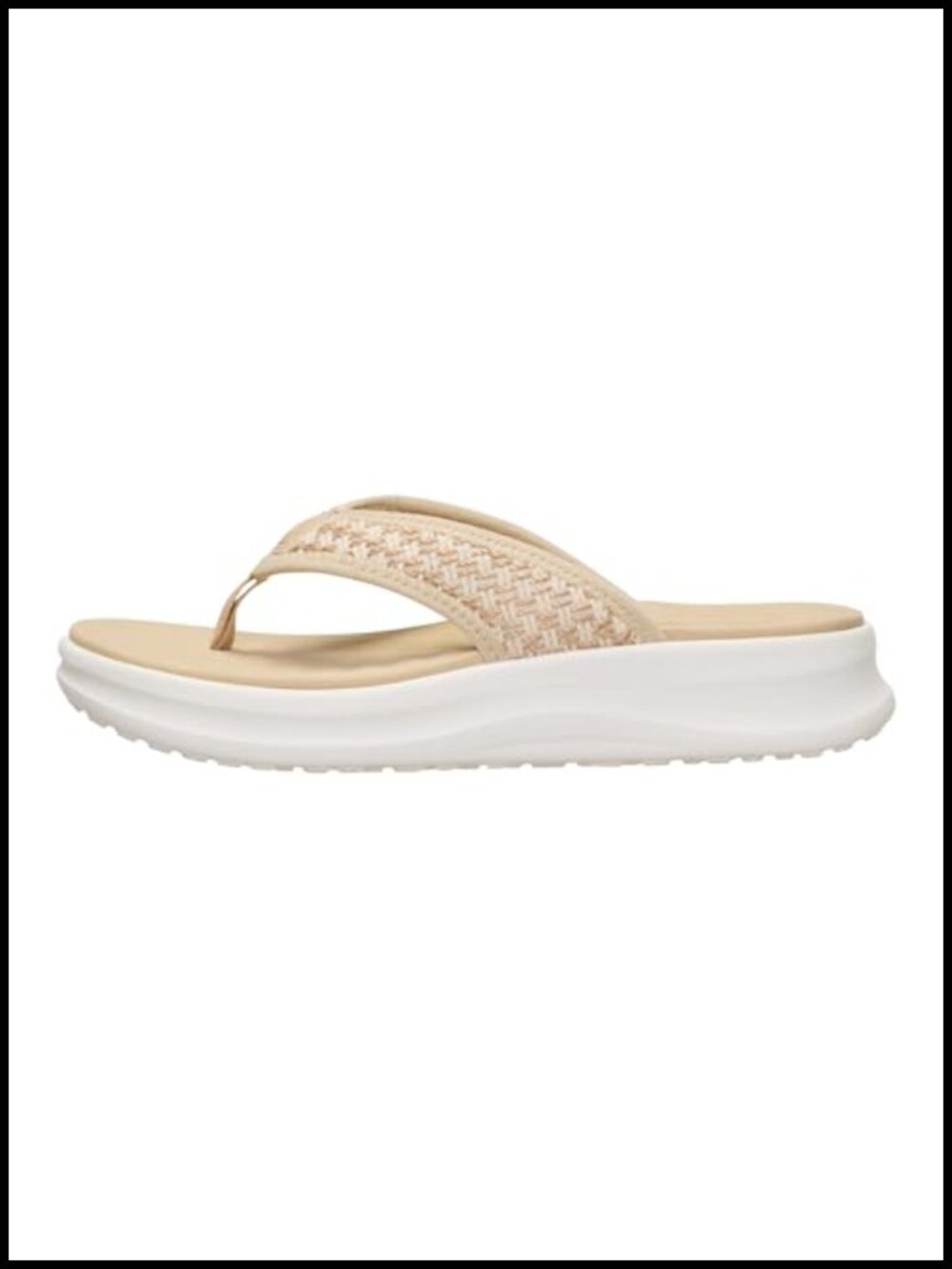 Women's Tide Flip Sandal, Lightweight Slip On Summer Sandal with Soft Woven